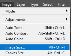 Image size in Photoshop